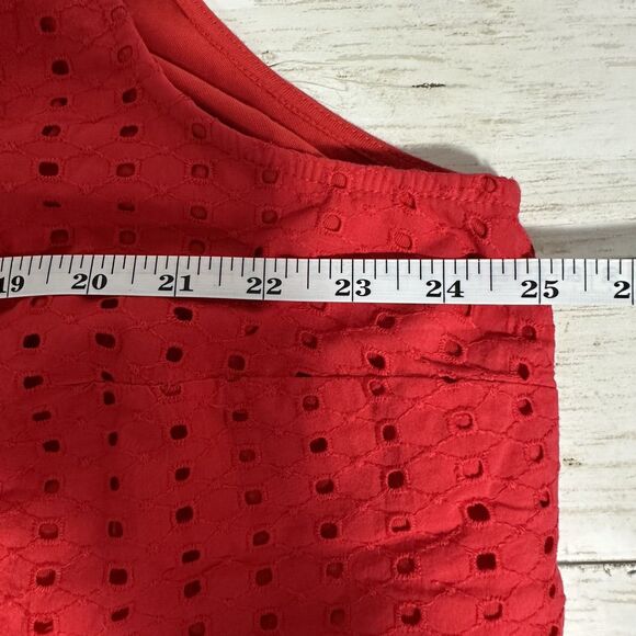 Lane Bryant Woman's Red Overlay Lined Tunic Top Size 18/20 V Neck Pullover NWT - Picture 6 of 9